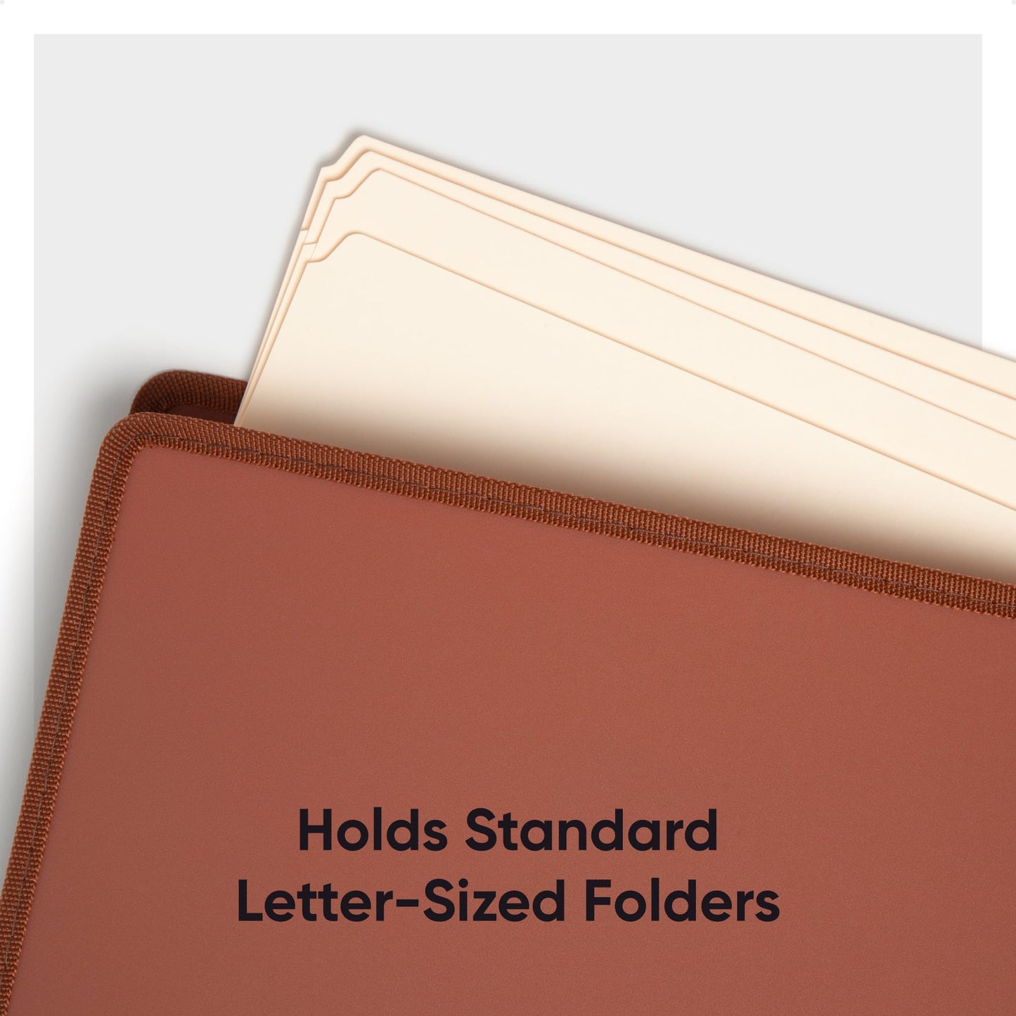 Smead Tuff Expanding Pockets, Set of 2 Poly Accordion File Organizers for File Folders, Straight-Cut Tab, 5-1/4 inch Expansion, Letter Size, Office Supplies, Document Organizer (73782)