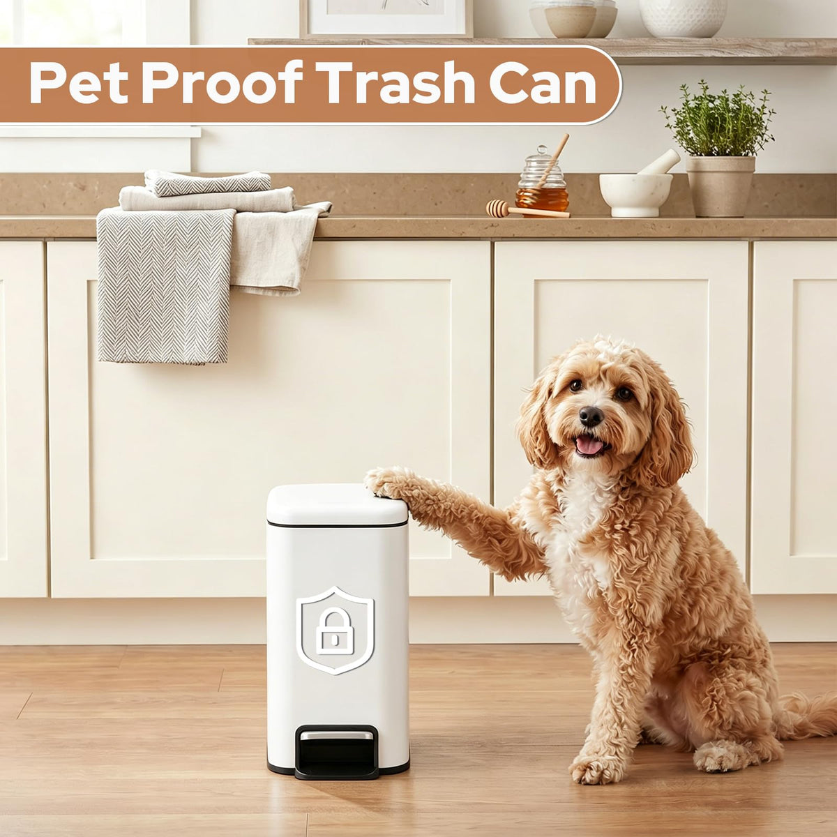 Small Bathroom Trash Can w