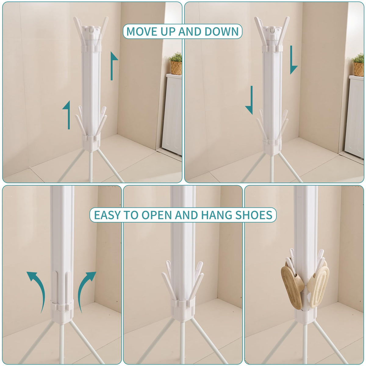 4 Legs Clothes Drying Rack