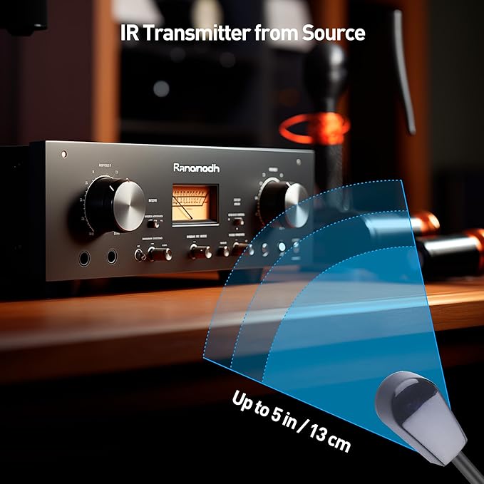 Cable Matters Infrared Remote Extender Cable - 10ft, IR Repeater Kit Cable, IR Extender, USB Infrared Remote Blaster Cord Up to 15ft Signal Range, NOT Compatible with RF Signals