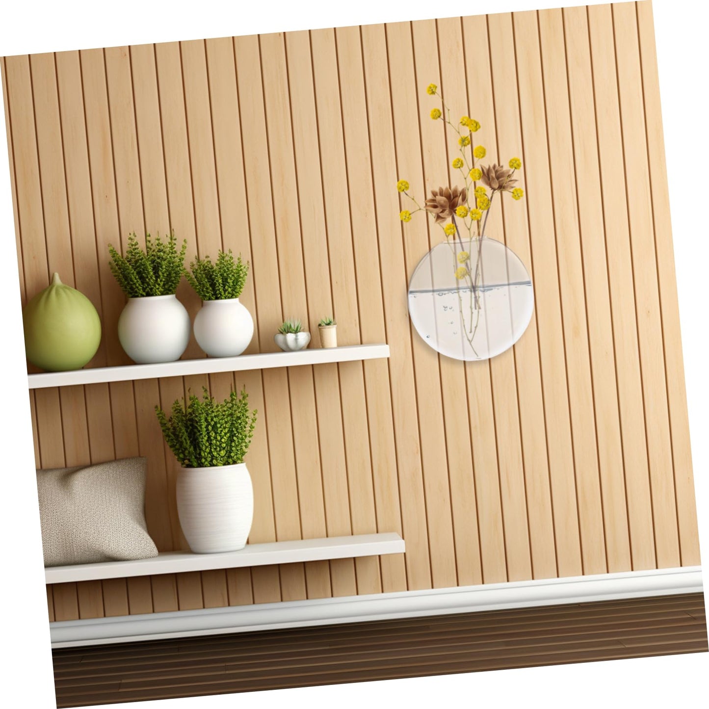 IMIKEYA 2pcs Wall Hanging Hydroponic Vase Transparent Glass Terrarium Planter for Easy Plant Propagation Home Decor and Unique Flower Display Any Space