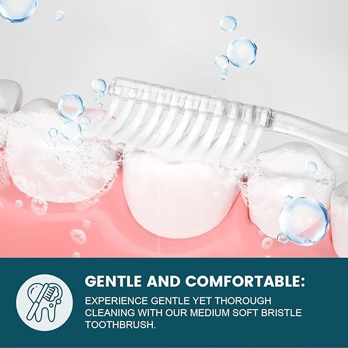 Navona 200 PCS Disposable Toothbrush with Toothpaste Bulk, Travel Toothpaste, Bulk Toothpastes, Individually Wrapped Bulk Toothbrush, Ergonomics Handle,Medium Soft Bristle, Perfect for Travel, Hotel