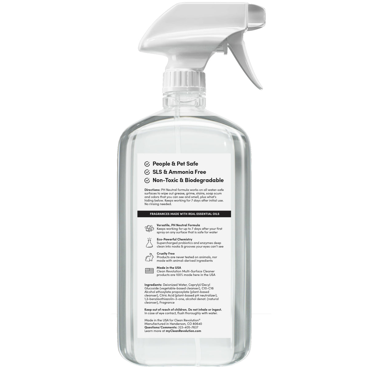 SuperCharged All Purpose Cleaner Refill with Smart Probiotic + Enzyme Complex (18 Fl Oz)