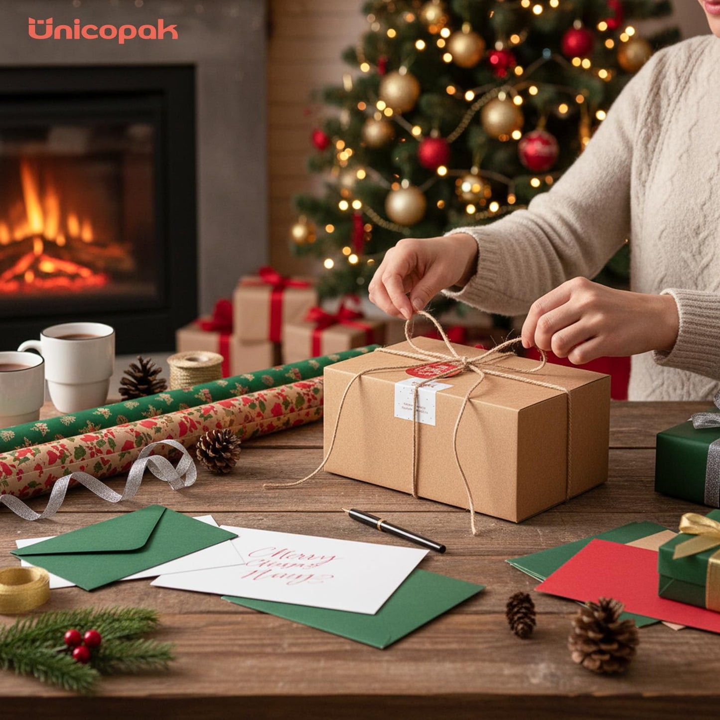 UnicoPak 18 Pack 9x6x4 Gift Boxes Bulk Brown Kraft Gift Boxes with Lids for Presents for Gifts Birthday Wedding Bridesmaid Proposal Valentines Christmas