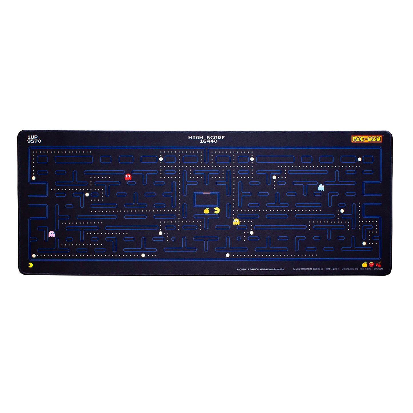 Paladone Retro Pac Man Large Gaming Mouse Pad for Desk Keyboard Mousepad Non-Slip