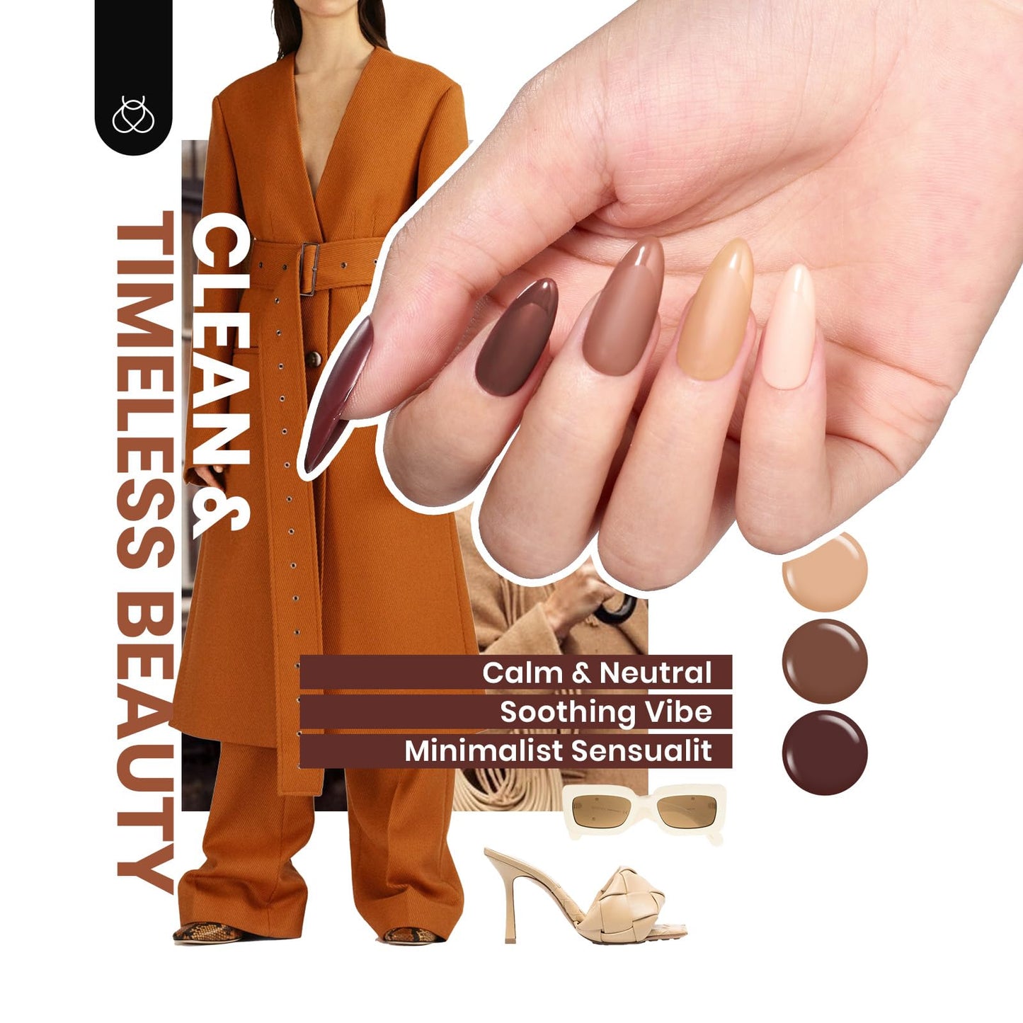 Beetles French Tip Press On Nails: 150 Pcs Pink Short Square Press On Nails with Gel Polish 25 Colors Fall Winter Gel Nail Polish Set