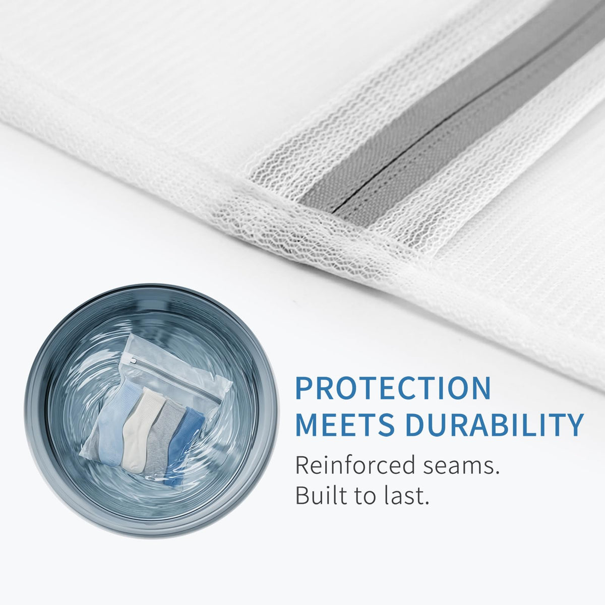 3Pcs Durable Fine Mesh Laundry Bags for Delicates 12 x 16 Inches (3 Count)
