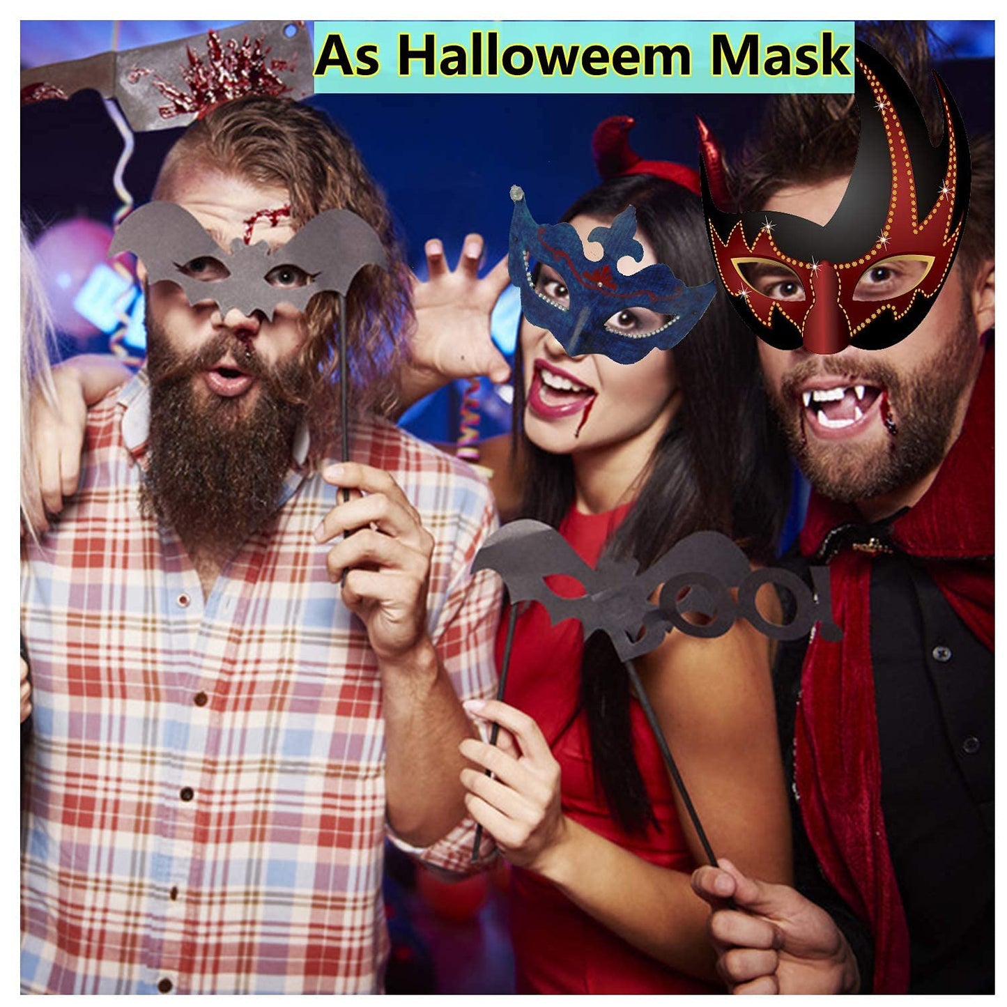 Timtop 14 PCS DIY White Masks Paper Half Face Masquerade Masks Craft Plain Mardi Gras Mask Paintable Blank Halloween Christmas Party Mask