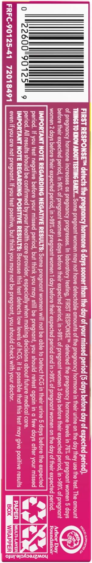 First Response Early Result Pregnancy Test, 2 Count (Packaging & Test Design May Vary) (Pack of 2)