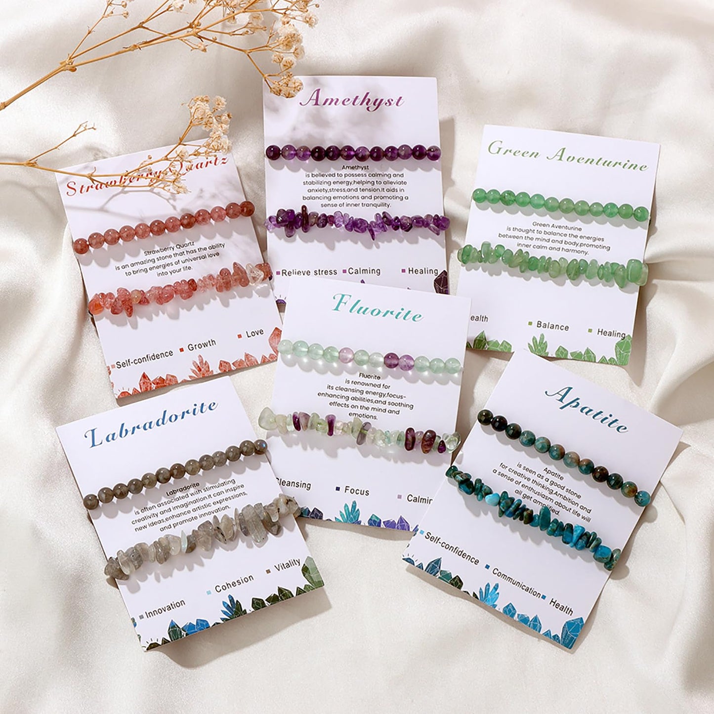 2Pcs Amazonite Bracelet for Women Dainty Handmade Adjustable Amazonite Beaded Bracelet Gemstone Bracelets Healing Crystal Bracelet Amazonite Jewelry for Women Men