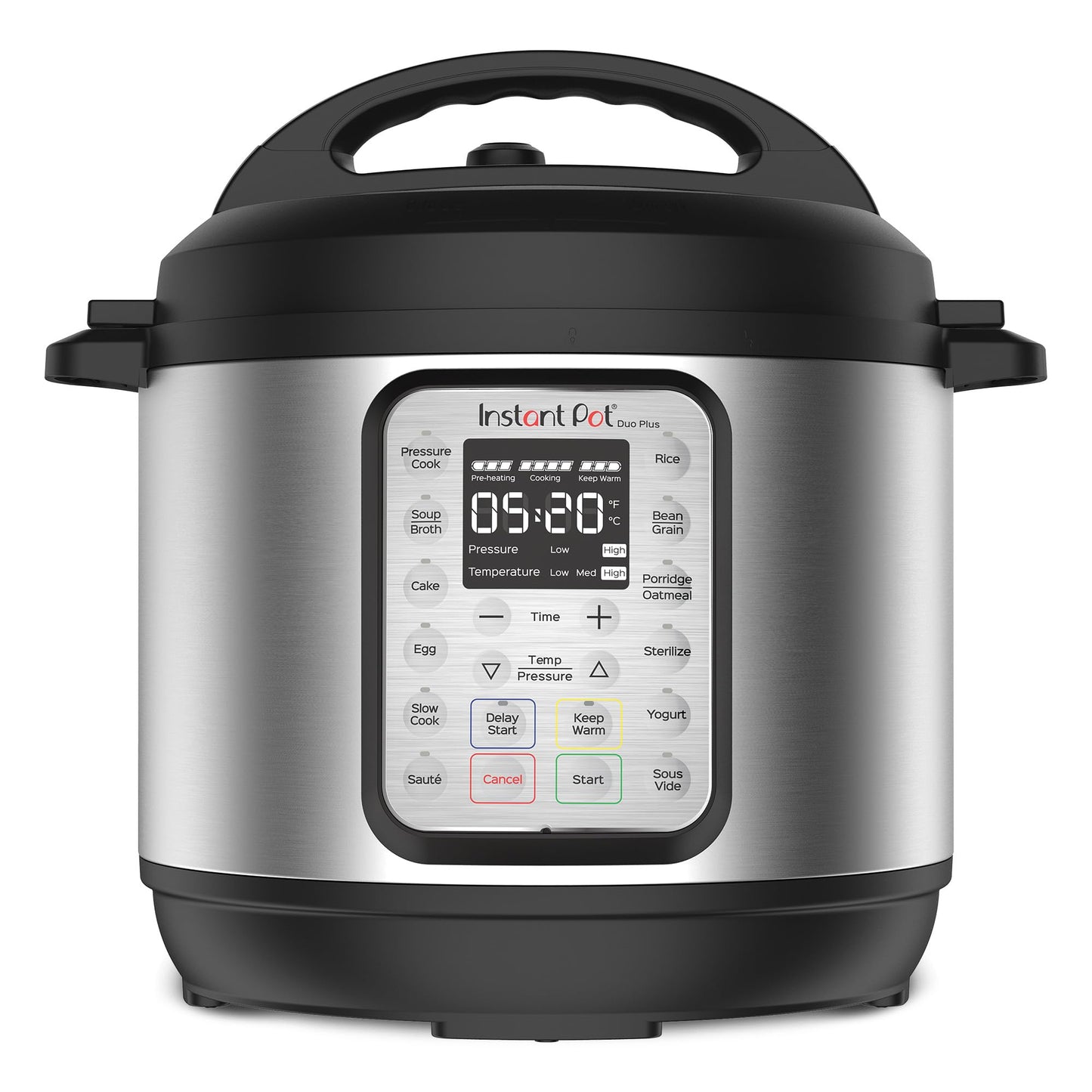 Instant Pot Duo Plus 9-in-1 Multicooker, Pressure Cooker, Slow Cook, Rice Maker, Steamer, Sauté, Yogurt, Warmer & Sterilizer, Includes App with Over 800 Recipes, Stainless Steel, 6 Quarts