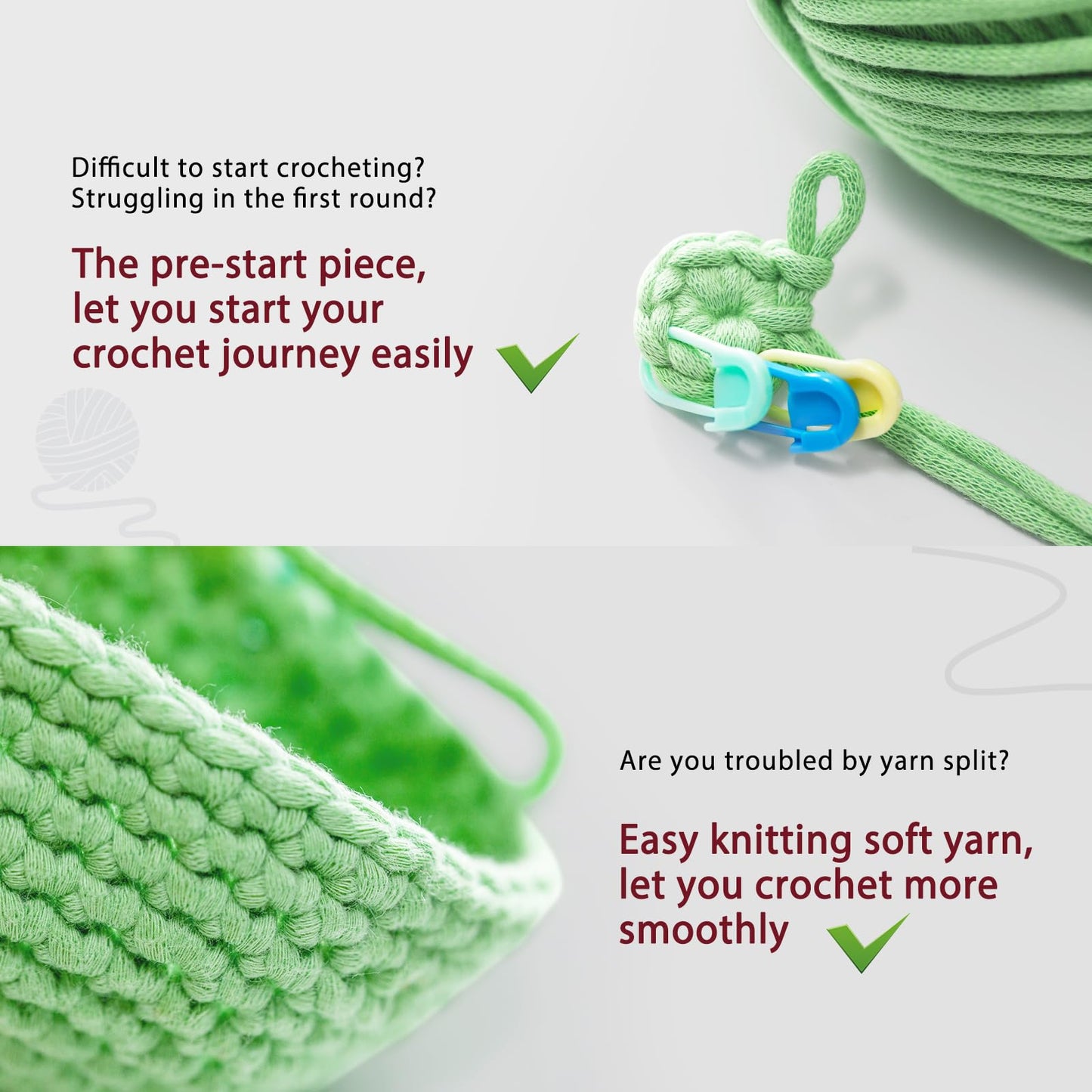 CrochetBox Crochet Kit for Beginners Adults - Starters Crochet Kit, Beginners Crocheting Kitting for Adults Teen, Craft Gifts with Crochets Yarns, Hook, Step-by-Step Video, Instruction