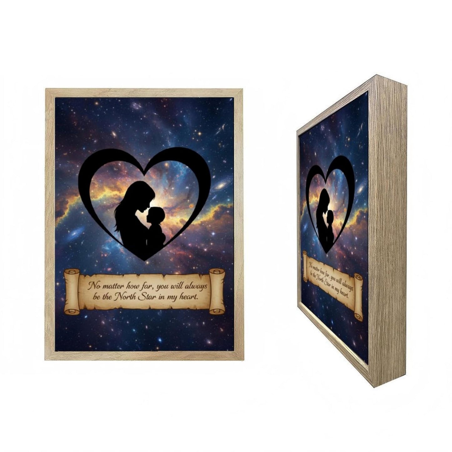 URVIP LED Glowing Photo Frame Shadow, 9x12 Inches USB Powered Shadow Box Desktop Decor, Unique Birthday Gifts for Mom, Grandma, Wife, Daughter