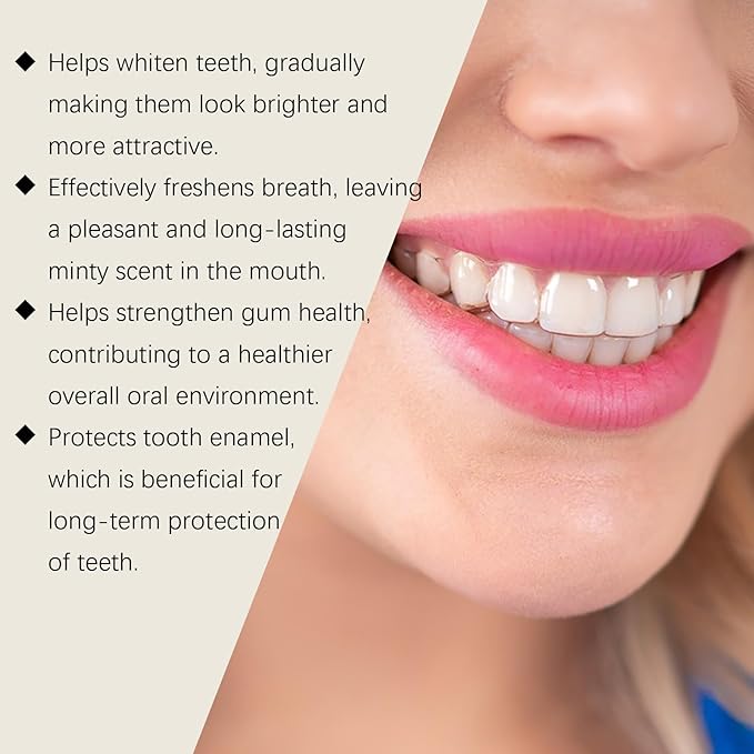 Natural Tooth Refresh Toothpaste,Hydroxyapatite Toothpaste, Enamel Protection and Tooth Strengthening, for Fluoride-Free Formula for Sensitive Teeth (2pcs)