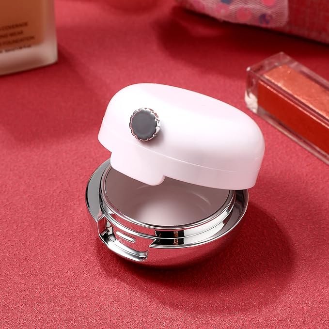 Beaupretty Plastic Container 4 Pieces Plastic Lips Balm Jars Empty Lip Mask Holder Box with Silicone Lip Brush Mirror Refillable Lipstick Pot for Home Travel Travel Containers