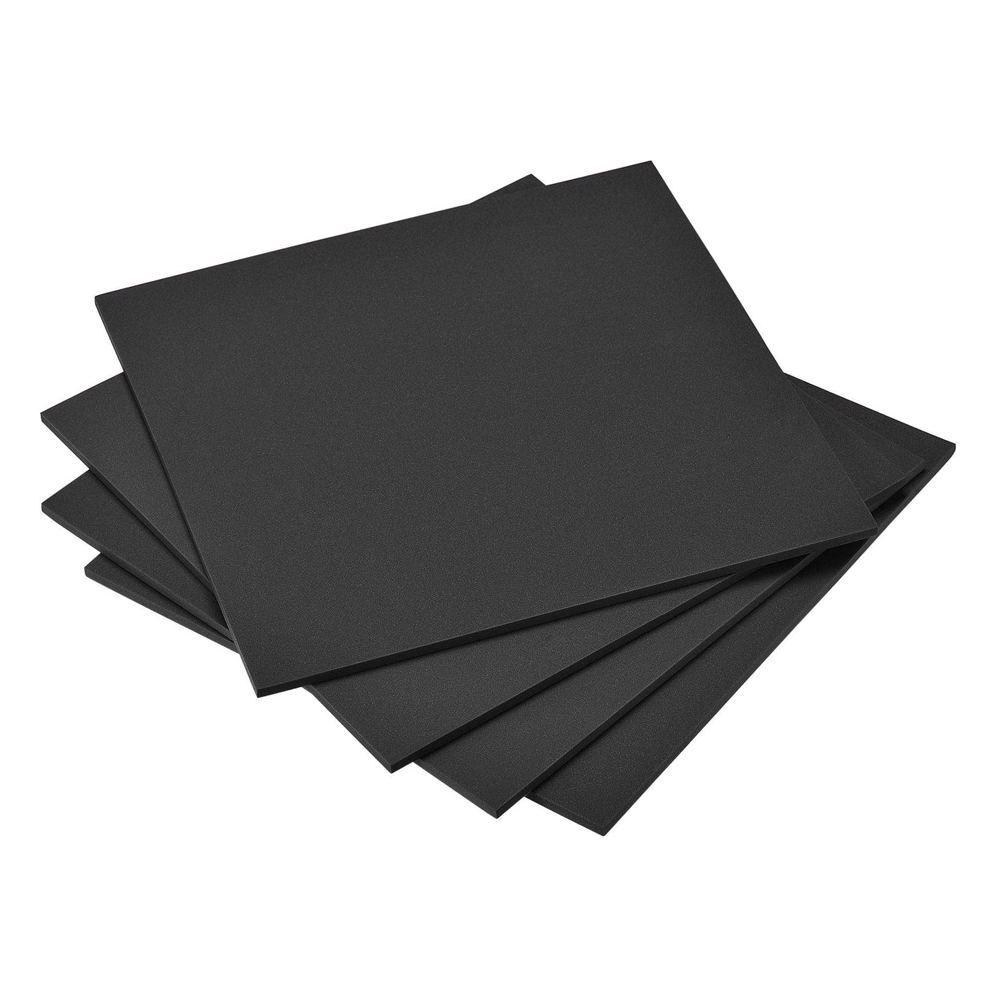 uxcell Black EVA Foam Sheets 10 x 10 Inch 5mm Thickness for Crafts DIY Projects, 4 Pcs