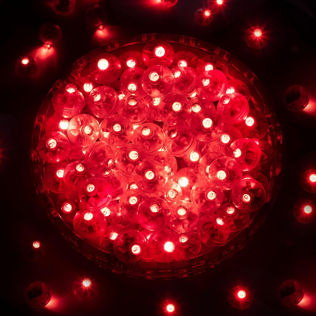 ZGWJ 50PCs Mini Led Lights for Paper Lantern, Red Led Balloons Light up Balloons for Neon Party Lights Easter Eggs Christmas Halloween Birthday Party Wedding Decoration