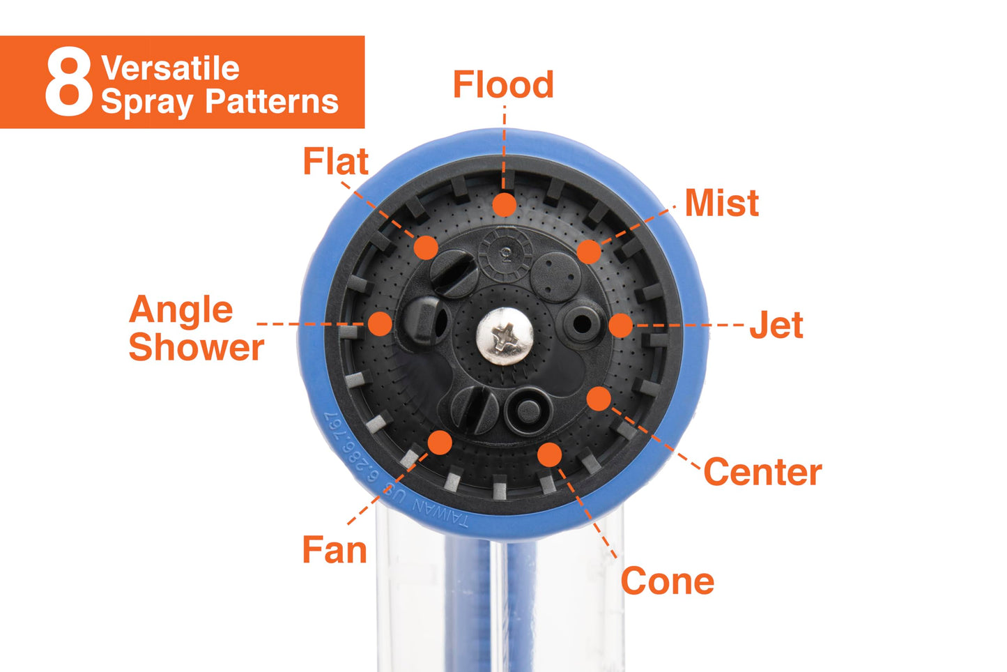 Corvid Premium Adjustable Hose Nozzle with Soap Dispenser & 8 Spray Patterns – Heavy-Duty Foam Gun for Car Wash, Pet & Garden – Leak-Proof All-Metal Head & Ergonomic Grip – Easy Fill Soap Reservoir