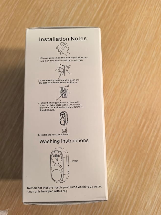 Toothbrush Cleaner & Toothbrush Holder, Cleaning and Air Drying, LED Smart Screen, Rechargeable Wall Mount Toothbrush Holder for Bathrooms