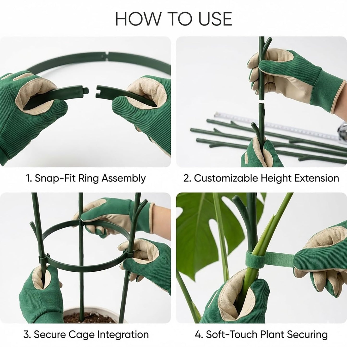 Plant Support Stakes for Indoor Plants, Stackable Monstera Support Pole for Climbing Plants, Moss Pole Alternative for Pothos, Philodendron & Vine Plants(26PCS)