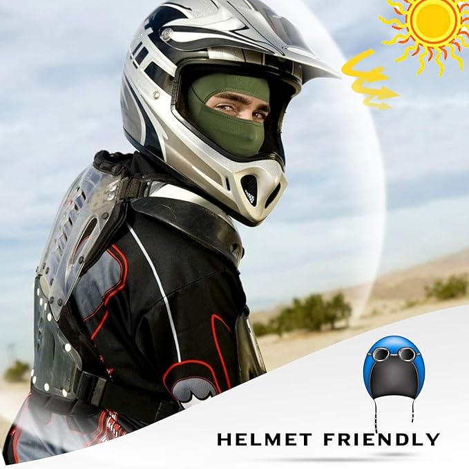 AXBXCX 3 Pack Balaclava Ski Mask - Breathable UV Protection Face Cove for Motorcycle, Football, Cycling, Outdoor Sports