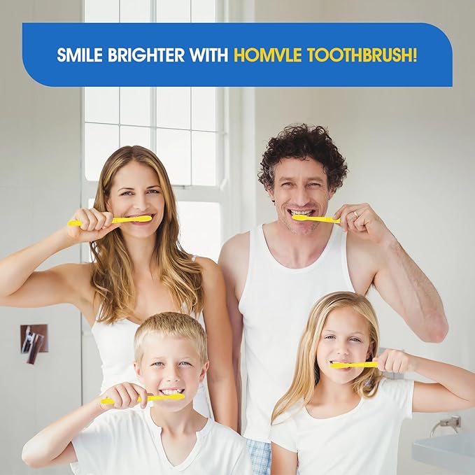 Homvle Disposable Toothbrushes with Toothpaste - 200 Packs Individually Wrapped Travel Toothbrushes Bulk, Medium Soft Bristles, Perfect for Travel Size Toiletries, OCC, Airbnb, Dentist, Office