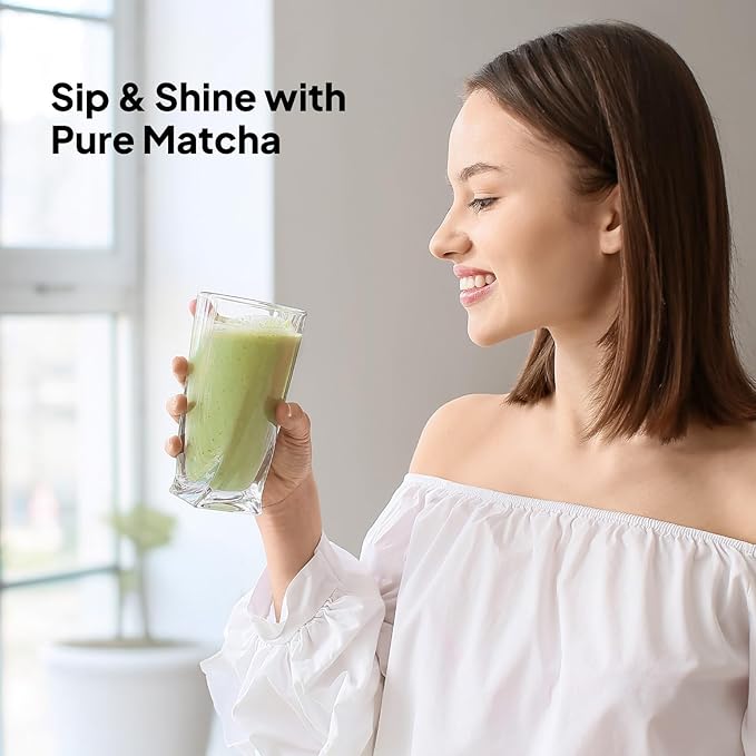 Viccoky Culinary Matcha Powder 8oz(Tin) | Pro-Baking Grade | USDA Organic | No Sugar | Low Caffeine | Bulk Matcha Green Tea Powder for Cookies Cakes Smoothies