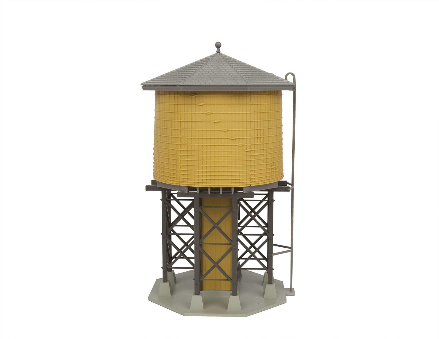 Walthers Cornerstone Wood Water Tank Yellow Ochre 933-2813 HO Scale Model Railroad - Structure Assembled Model