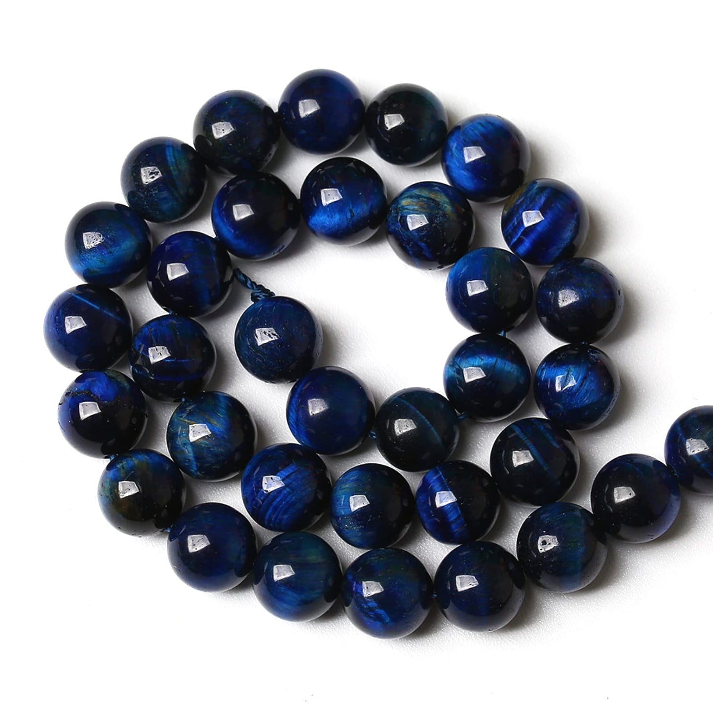 6mm 60pcs Natural Stone Multi Lapis Blue Tiger Eye Stone Beads for Jewelry Making DIY Bracelet