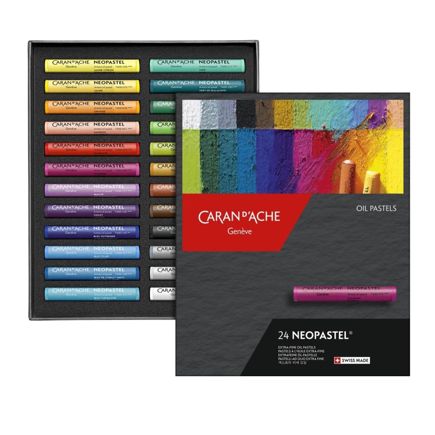 Caran D'ache Neopastel Oil Pastels Set Of 24 (7400.324)