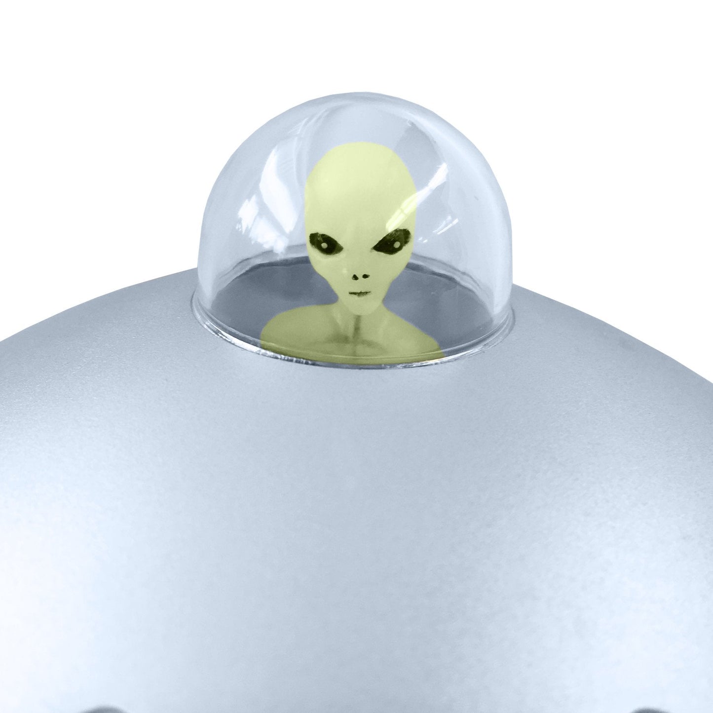 Off the Wall Toys Alien Glow-in-The-Dark UFO Space Ship and Bendable Action Figure Toy
