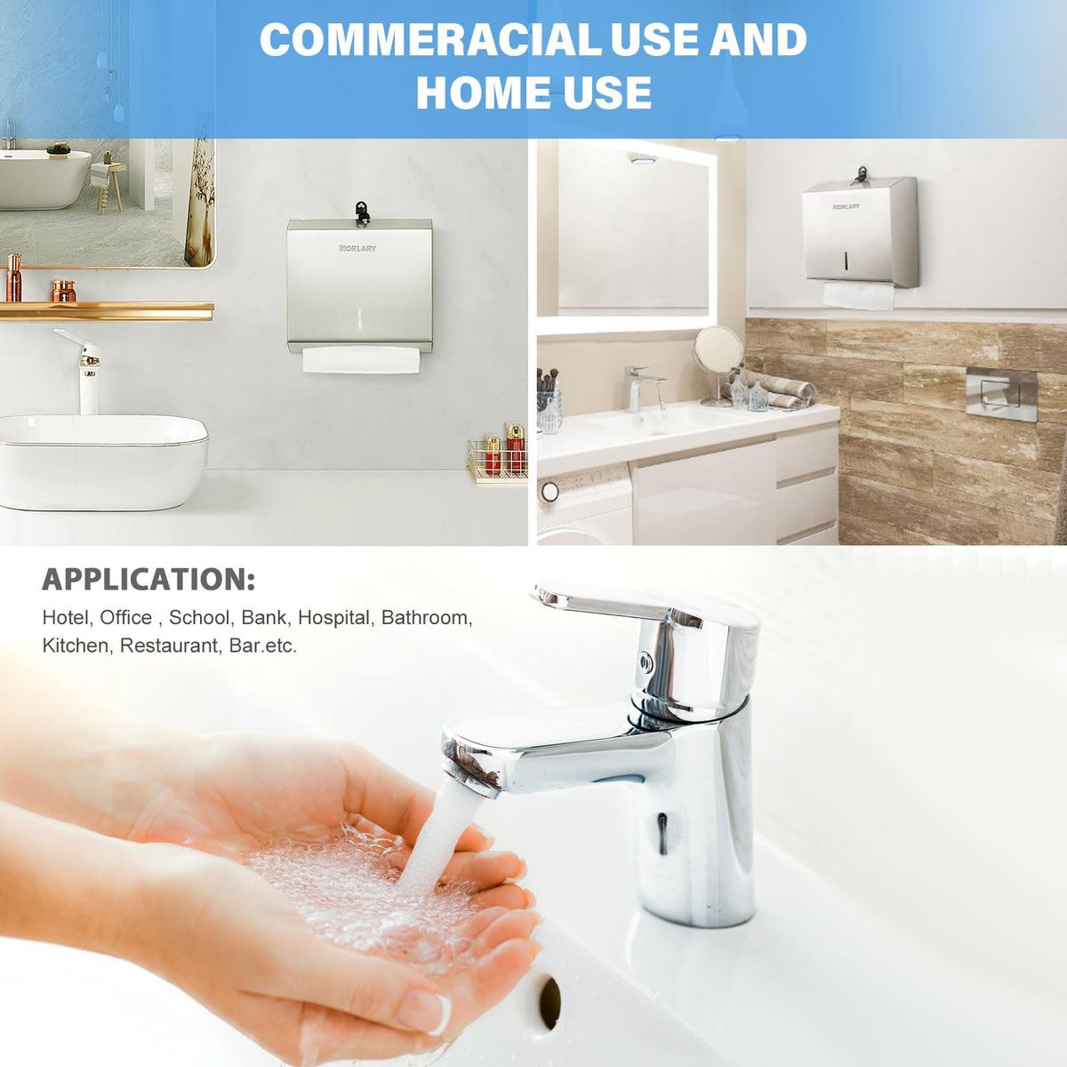 Commercial Paper Towel Dispenser Wall Mount (200 Count)