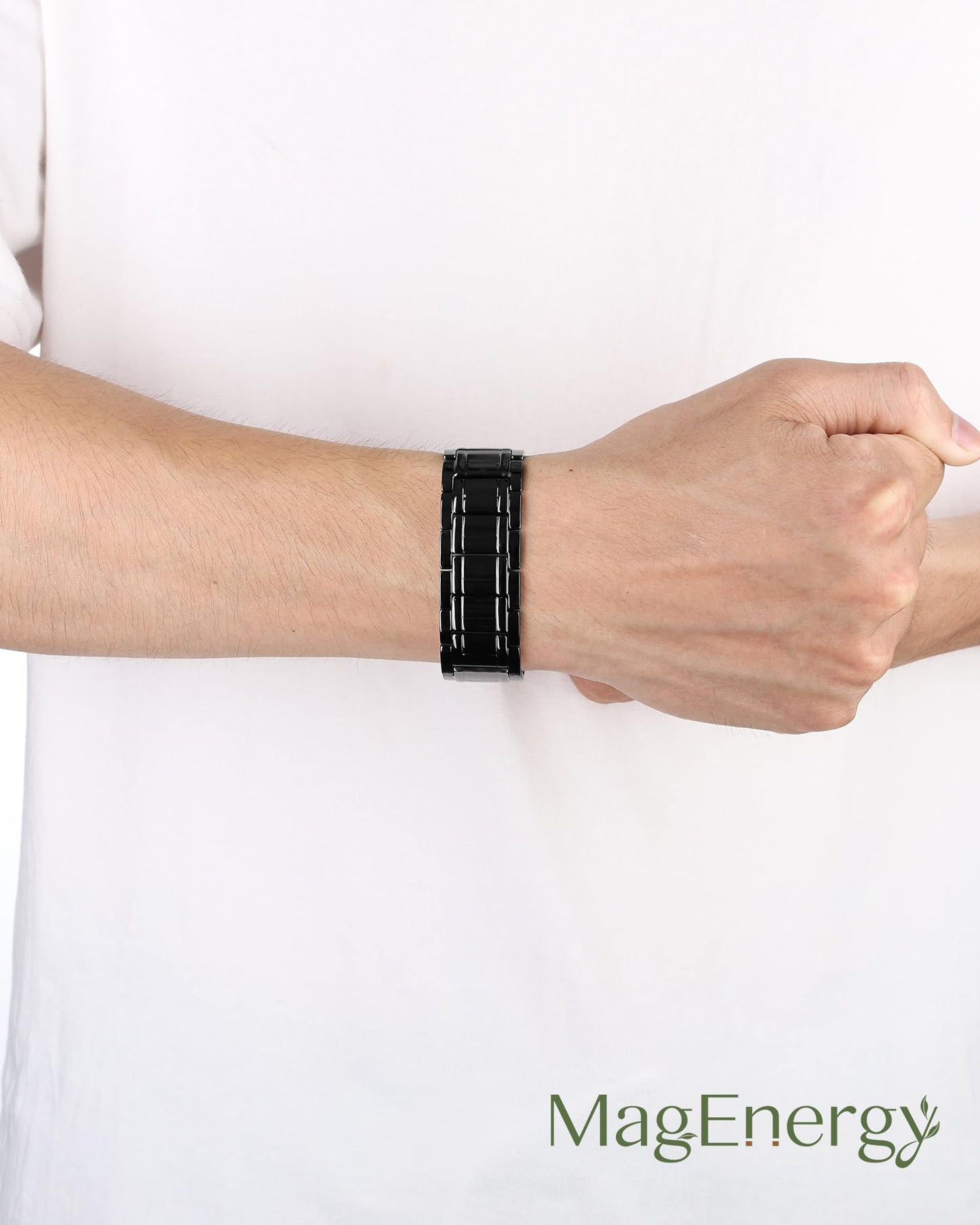 MagEnergy Copper Bracelet for Men, 3X Strength Magnetic Bracelet, 99.99% Pure Copper Jewelry Gift with Sizing Tool