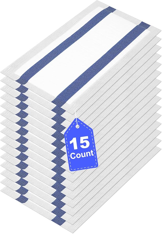 Mopping Pad Refills for Wet Jet Mop, 15 Pack Disposable Multi Surface Wet Jet Refill Pads, Thick Absorbent Nonwoven Floor Mop Pads, Wet Pads Refill, Spray Mop Pads Replacement