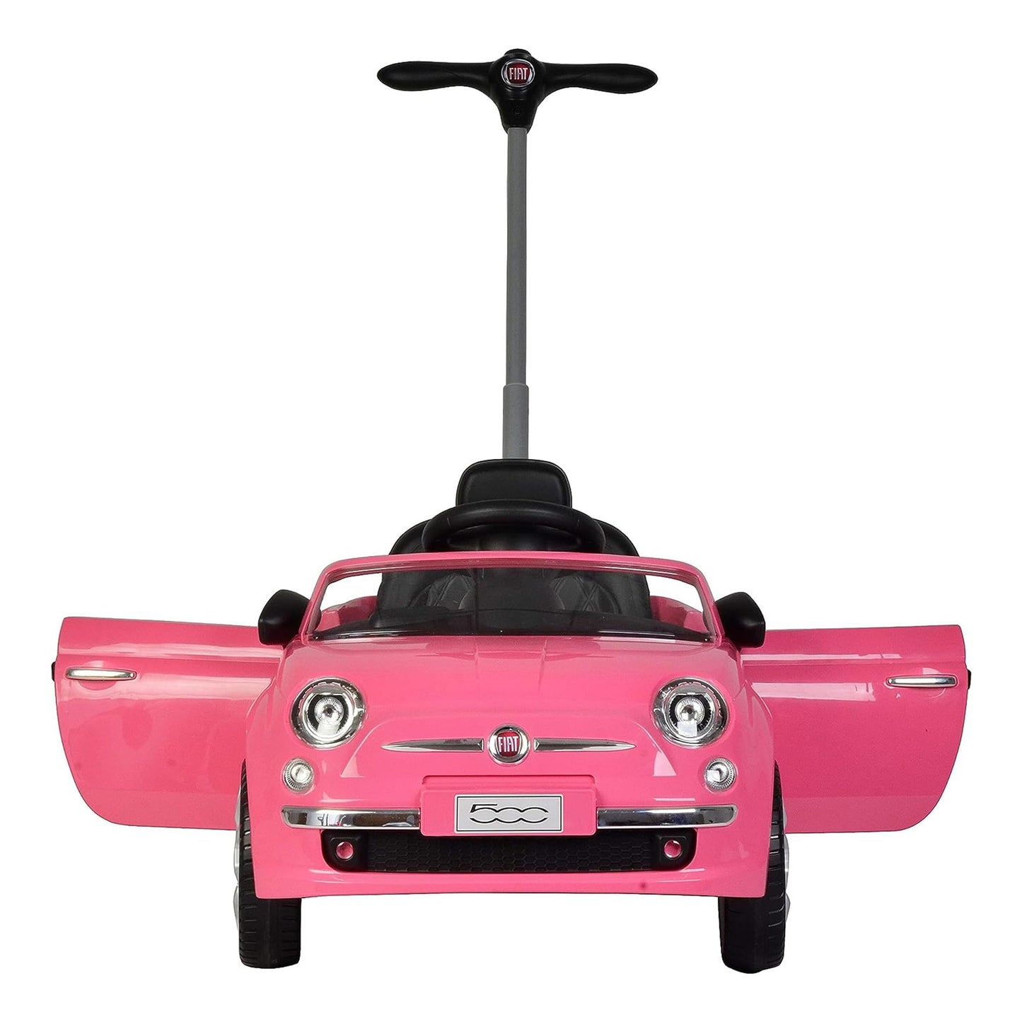 Best Ride On Cars Fiat 500 Push Car, Pink, Large