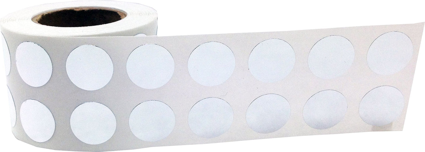 Metallic Silver Circle Dot Stickers, 1/2" Inch, 1000 Labels per Roll - Ideal for Organizing, Decorating, Labeling and Crafting in Homes, Schools, and Office Use