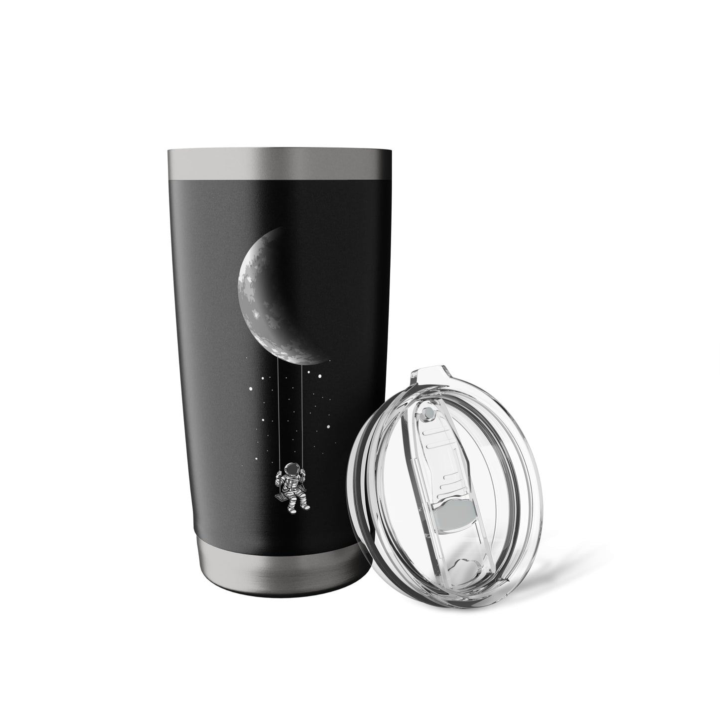 Moon Swing - Stars Galaxy Astronaut Universe Space Stainless Steel Insulated Tumbler