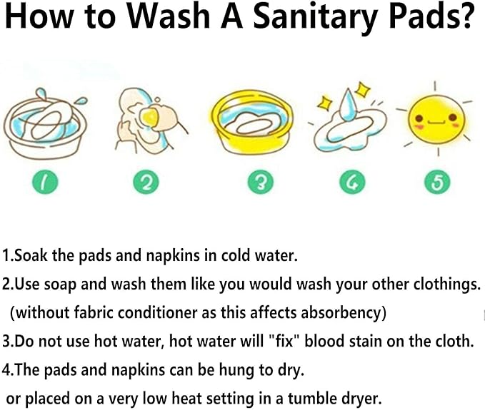 10 Pcs Reusable Menstrual Pad Set Including 1Pc Mini Wet Bag + 9Pcs Light Flow Daily Use Waterproof Mama Cloth Sanitary Napkin Pads Menstrual Pads (Panty Set, Panty Liner Bamboo Charcoal)