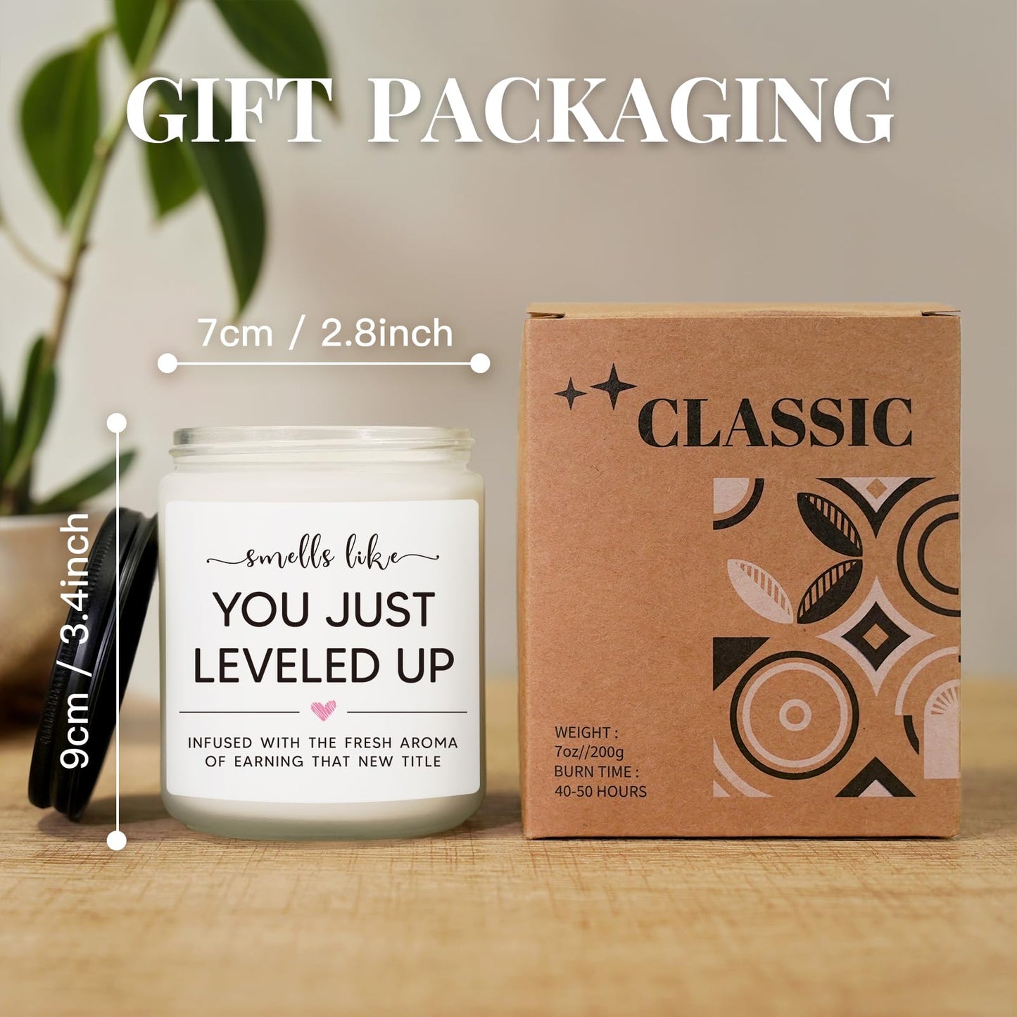 Promotion Gifts for Women at Work, New Job Candle Gifts, Congratulations Gift for Women, Funny Congrats Gift for Coworker, Gamer, Friend, Boss, Teachers, Nurses, Work Celebration Present