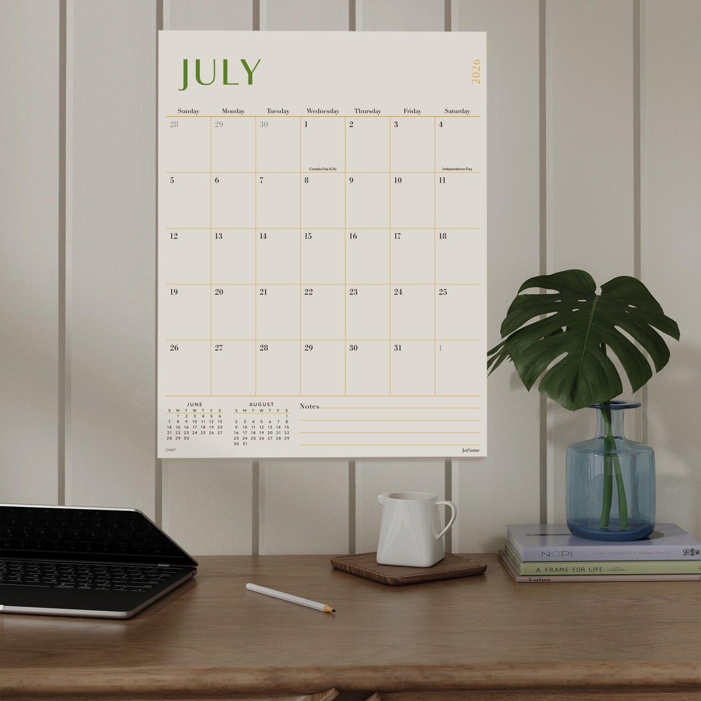 Jotsome Large Wall Calendar 2026-2027, Large Monthly Wall Calendar From Now to Jun 2027 17 x 22 inch in Home and Office for Easy Organizing