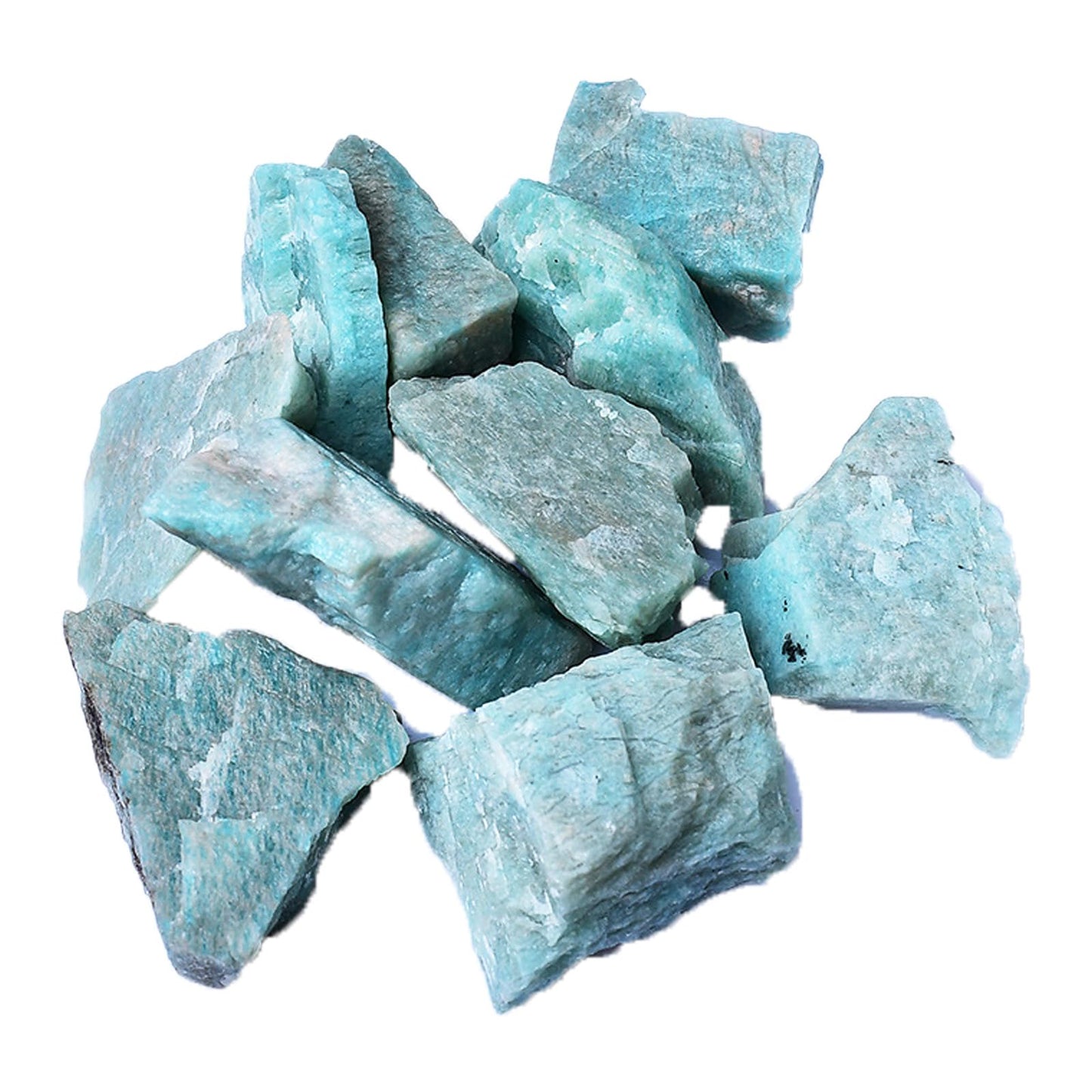 Raw Crystals, Large 1.2-2.0" Healing Crystal Natural Rough Stones for Intuition,Chakra,Meditation,Decoration,Polishing,Energy Work (Amazonite, 3.5oz-1.2-2.0"raw Crystals)