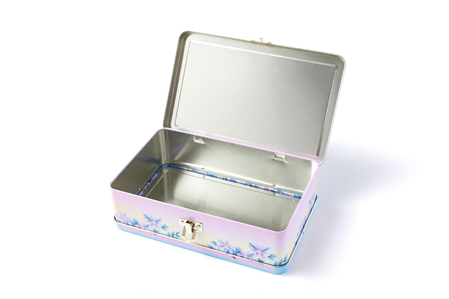 DAHO Metal Storage Box with Hinge for Office, School, Home, Makeup, Arts & Crafts and Accessories (Enjoy the Ride)