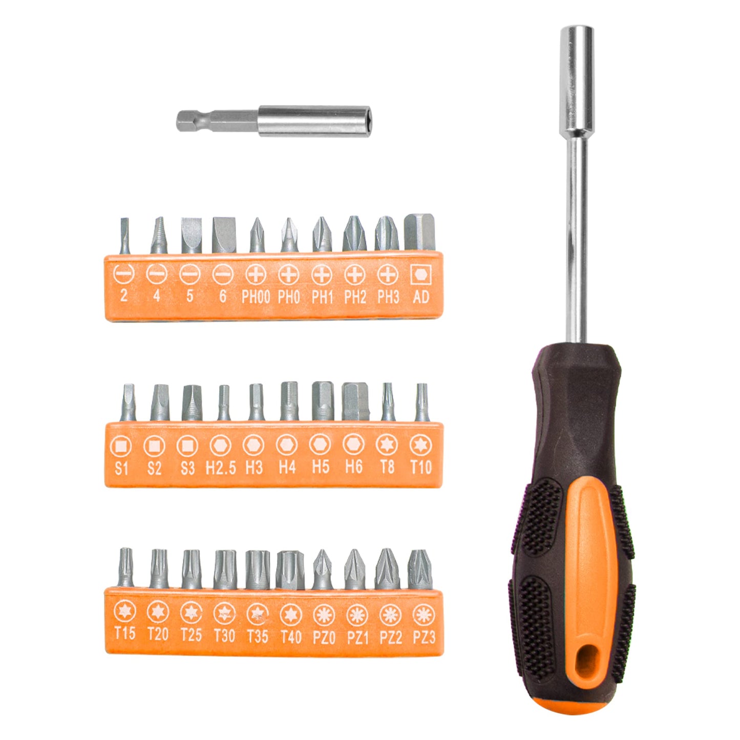 CARTMAN Home Tool Set Kit, Basic Household Hand Tools with Storage Case Light Orange