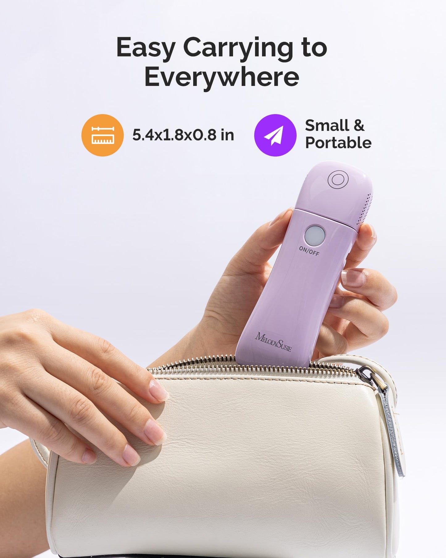 MelodySusie Cordless UV Nail Lamp with Fold-Out Stand,P-Art09F Foldable UV Light with 2-in-1 Lighting & Curing Function, Rechargeable, Flash Cures All Soft Gels Especially Half-Cured, Base & Top Coat