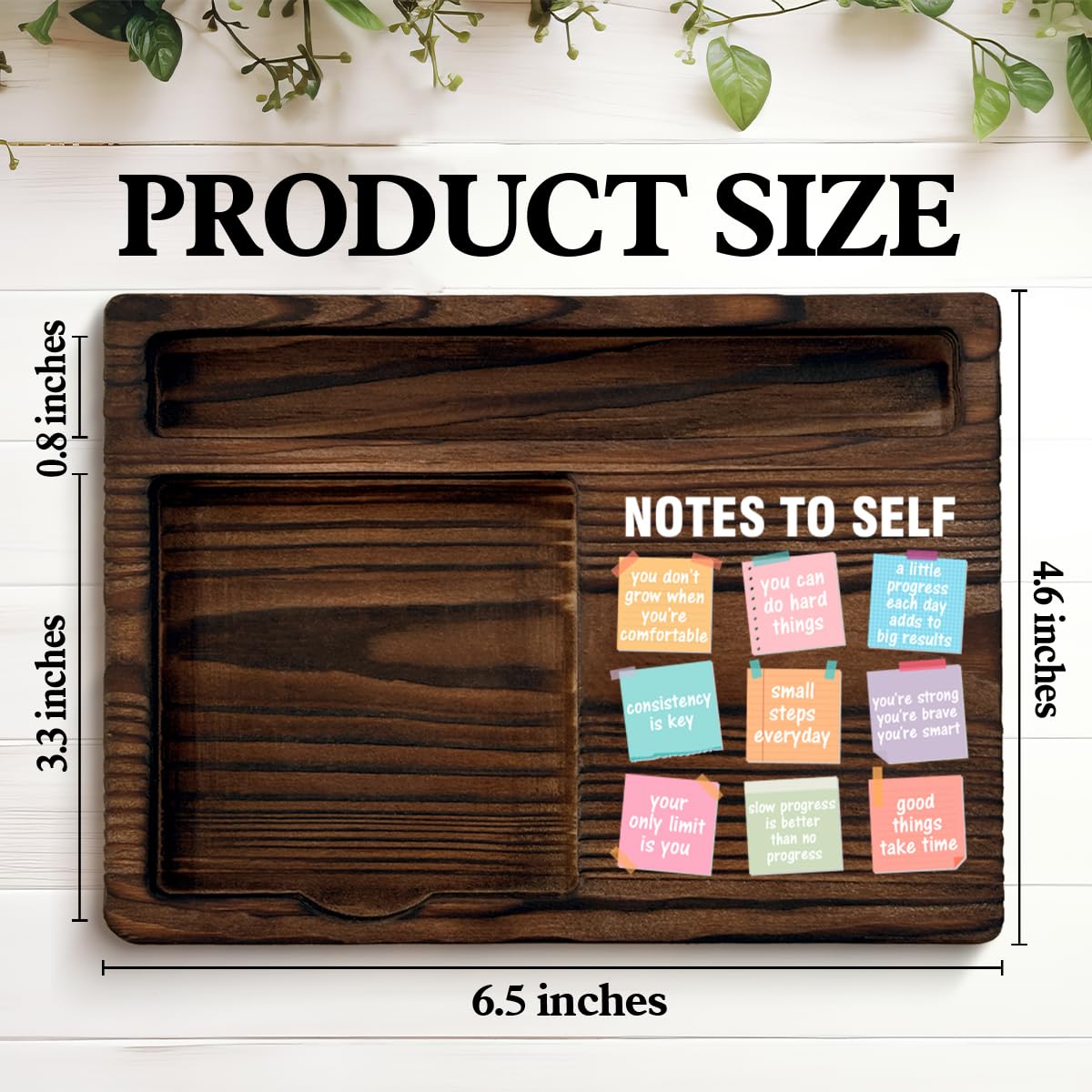 Motivational Mental Health Sticky Note Holder Positive Affirmations Gifts Note to Self Post It Note Dispenser for Therapy Office Desk Decor