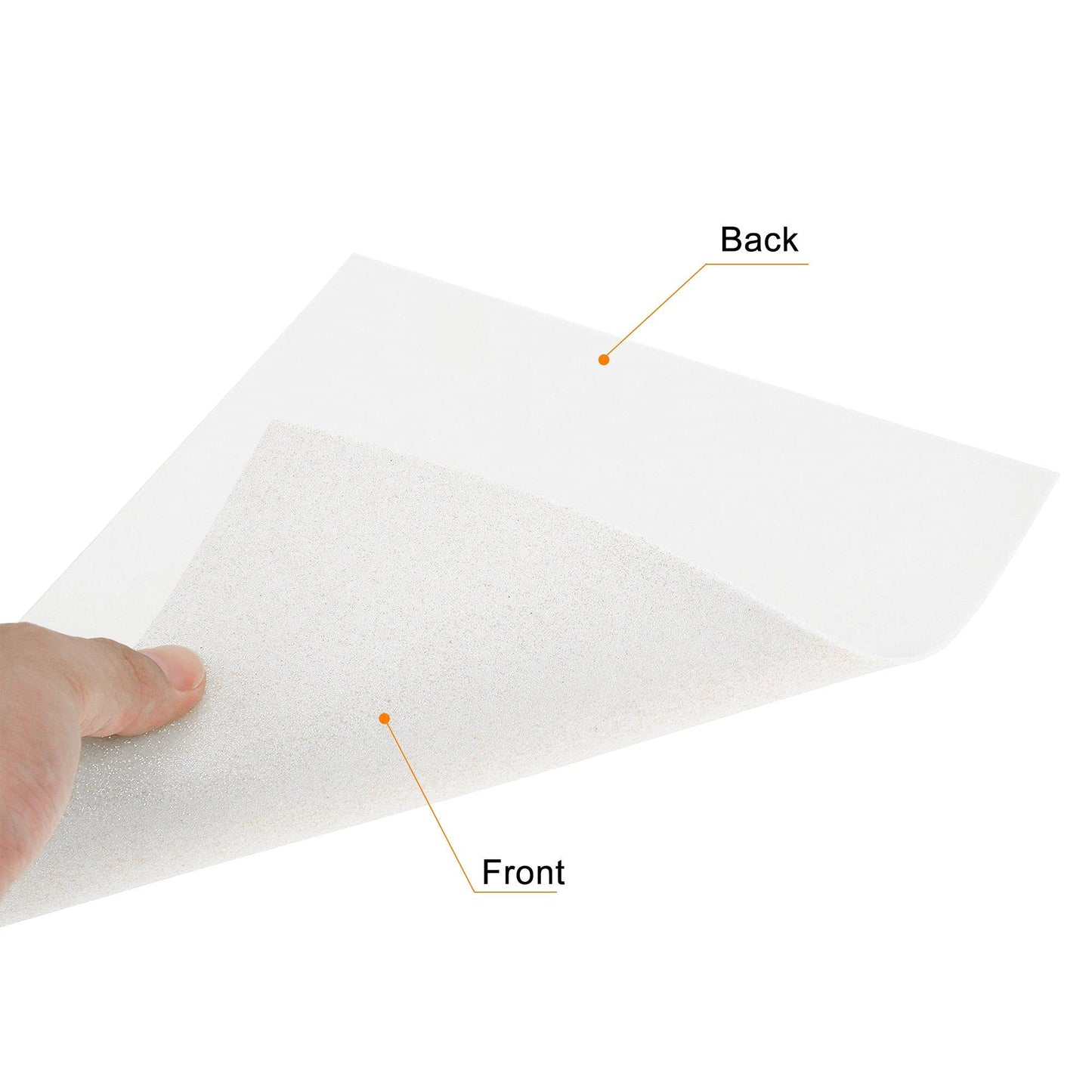 uxcell White Glitter EVA Foam Sheets 11 x 8 Inch 2mm Thick for Crafts DIY Projects 24 Pcs