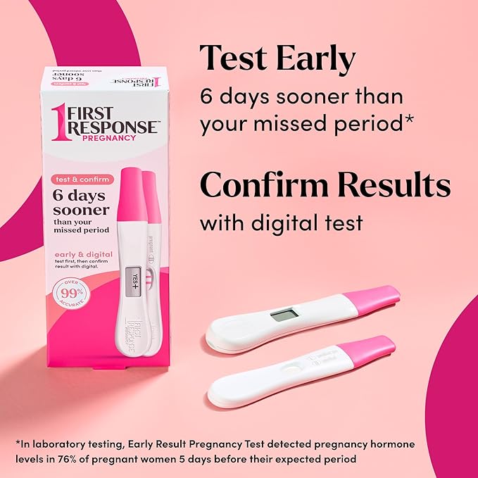 First Response Test & Confirm Pregnancy Test, unisex adult 1 Line Test and 1 Digital Test Pack