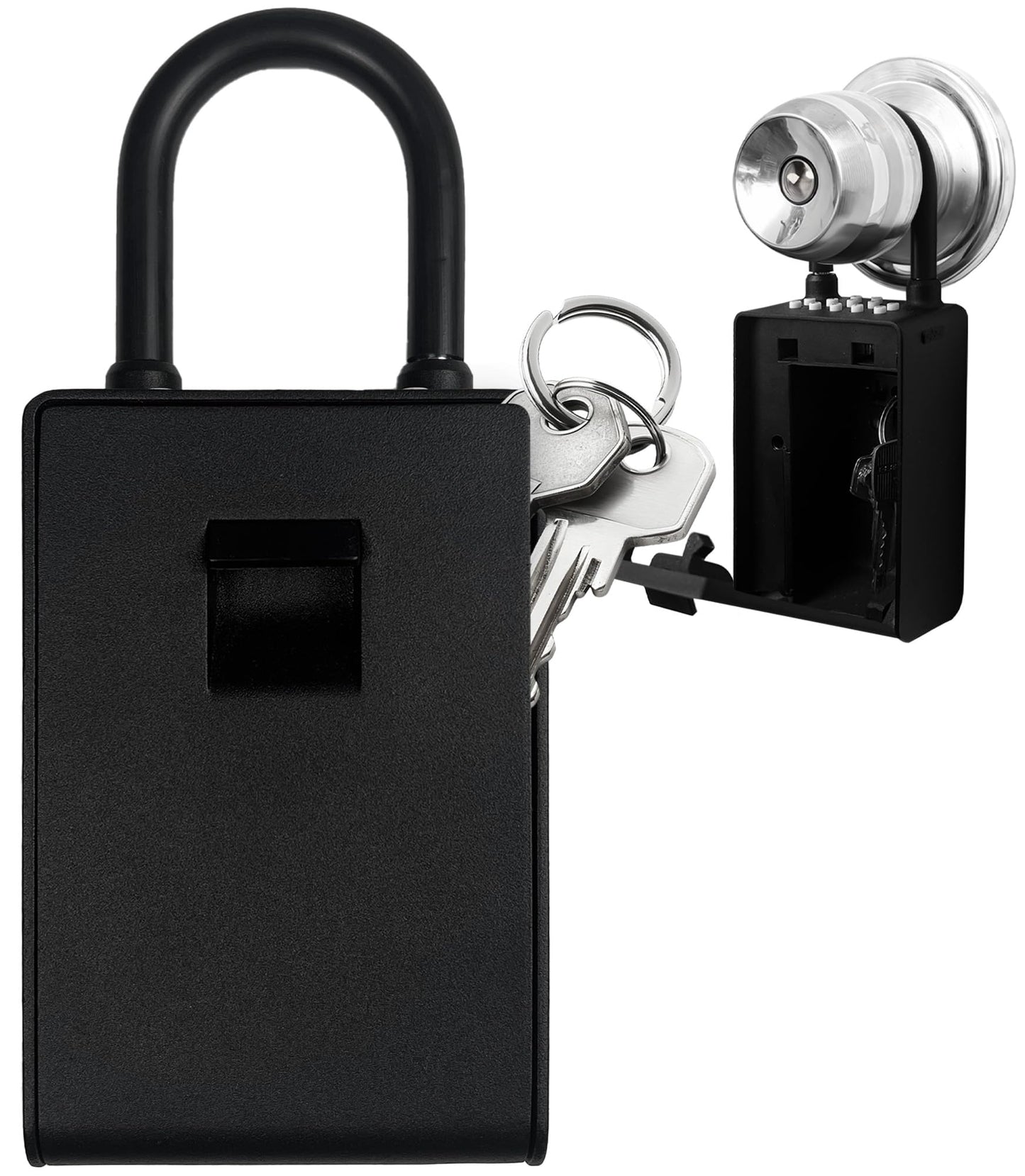 Kingsley Smart Wall Mount Key Lock Box with Bluetooth Keyless Entry, Extra Large for Keys & Access Cards, Auto Lock, App Control, IP65 Waterproof, Secure Code, for Home, Office, & Airbnb (Standard)
