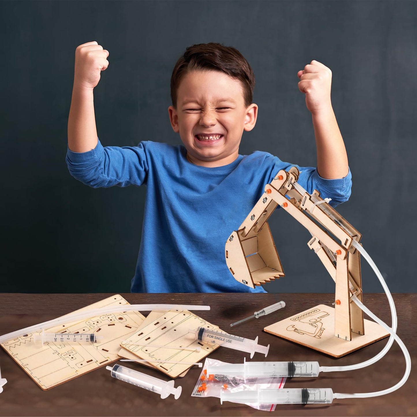 STEM Science Kits for Kids Ages 8-12 8-10, Wood Building Crafts Kits for Boys, STEM Toys for Ages 8-13 9 10 11 Year Old Gifts, Kids Science Engineering Experiment Projects, 3D Wooden Puzzles 10-12