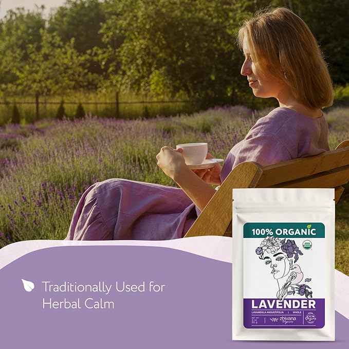 Super Value Pack 5 LB - Organic Food Grade Lavender Buds – Lavender Tea Bulk - Lavandula Angustifolia - Edible Lavander for Drinks, Cooking & Baking